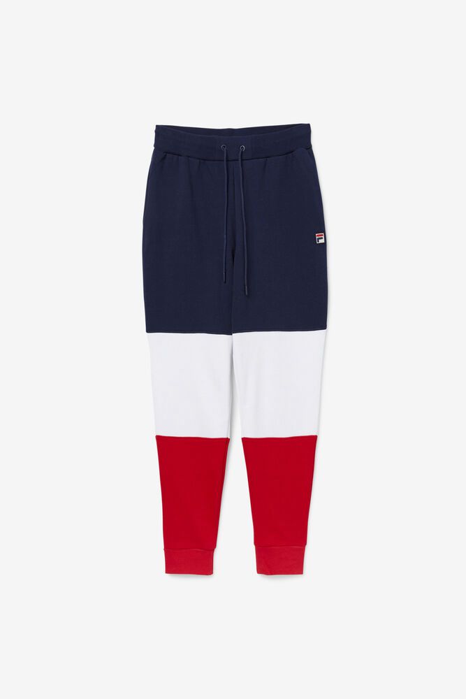 Fila Pants Mens Navy/White/Red France - Ireland 56714-FSJR